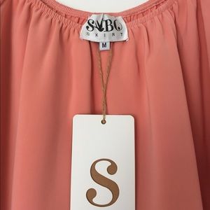 Coral blouse